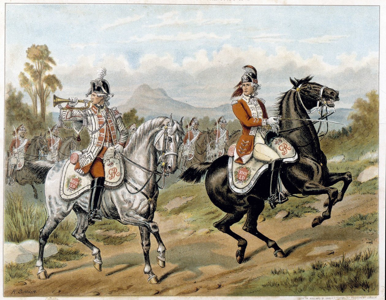 The 17th Light Dragoons (New Lancers), i Amerika 1775 - i "" Harper