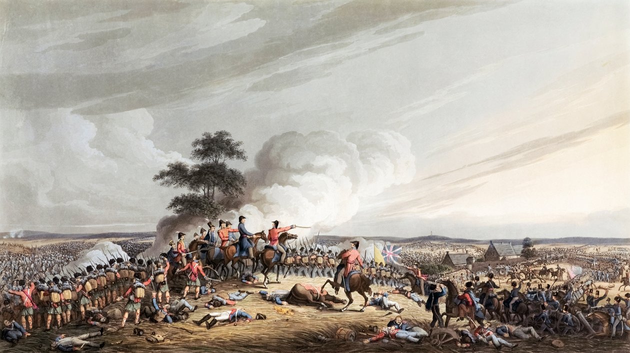Slaget ved Waterloo, 18. juni av British School