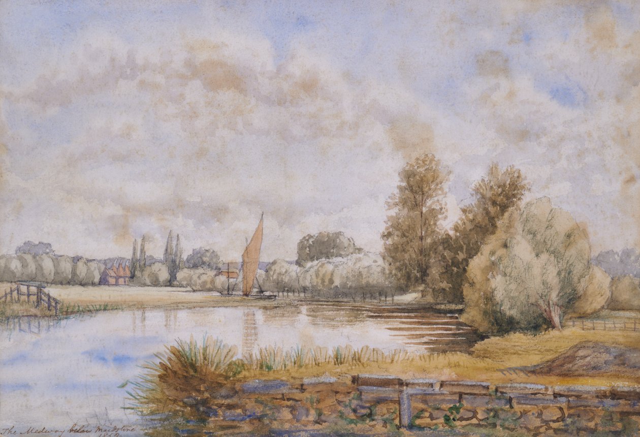 Medway nedenfor Maidstone av British School