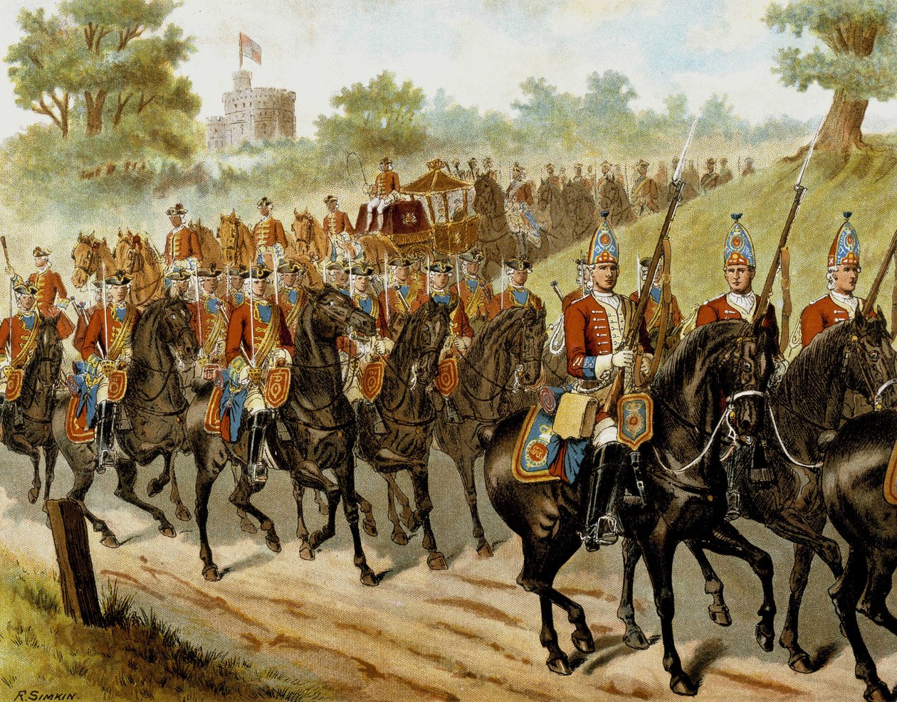 The Royal Escort (George II) i 1742 - i "" Harper