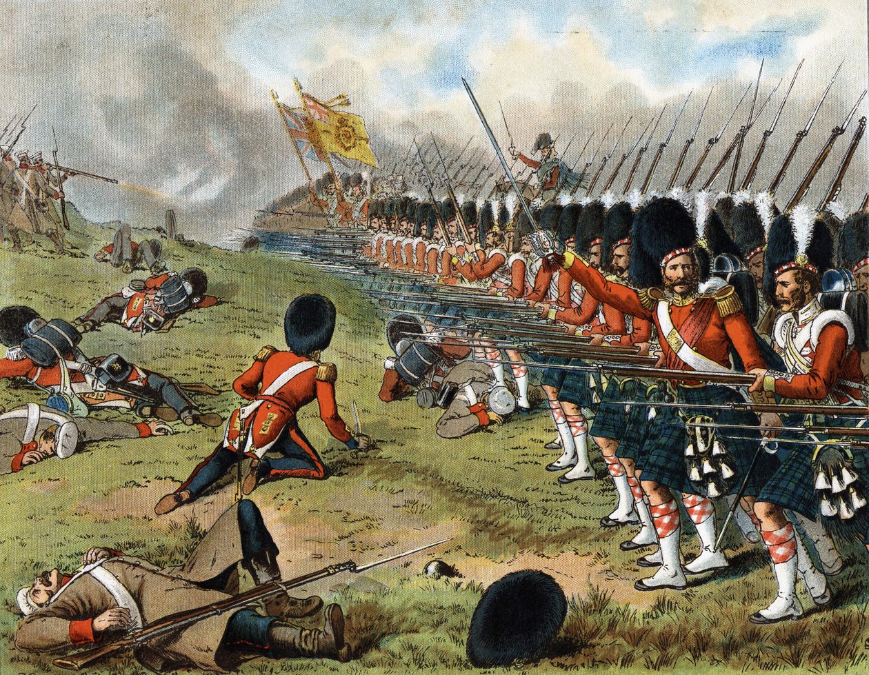 Fremrykningen av det 93. Sutherland Highlanders i slaget ved Alma 1854 - i "" Harper