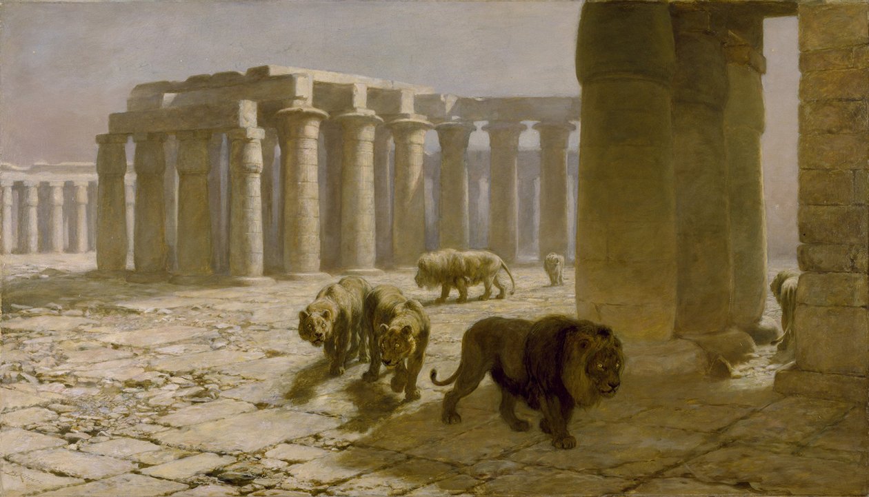 Syria, Nattevakten, 1880 av Briton Riviere