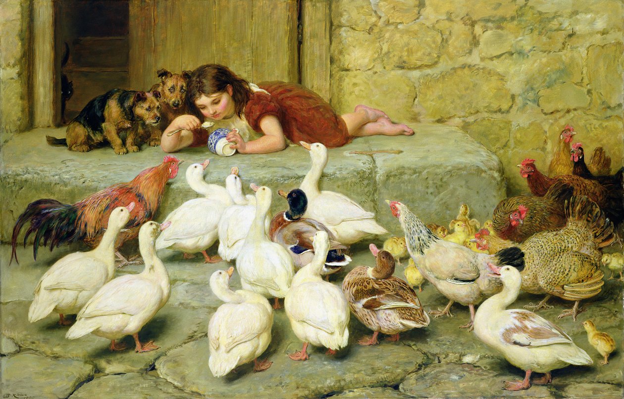 Den siste skjeen, 1880 av Briton Riviere