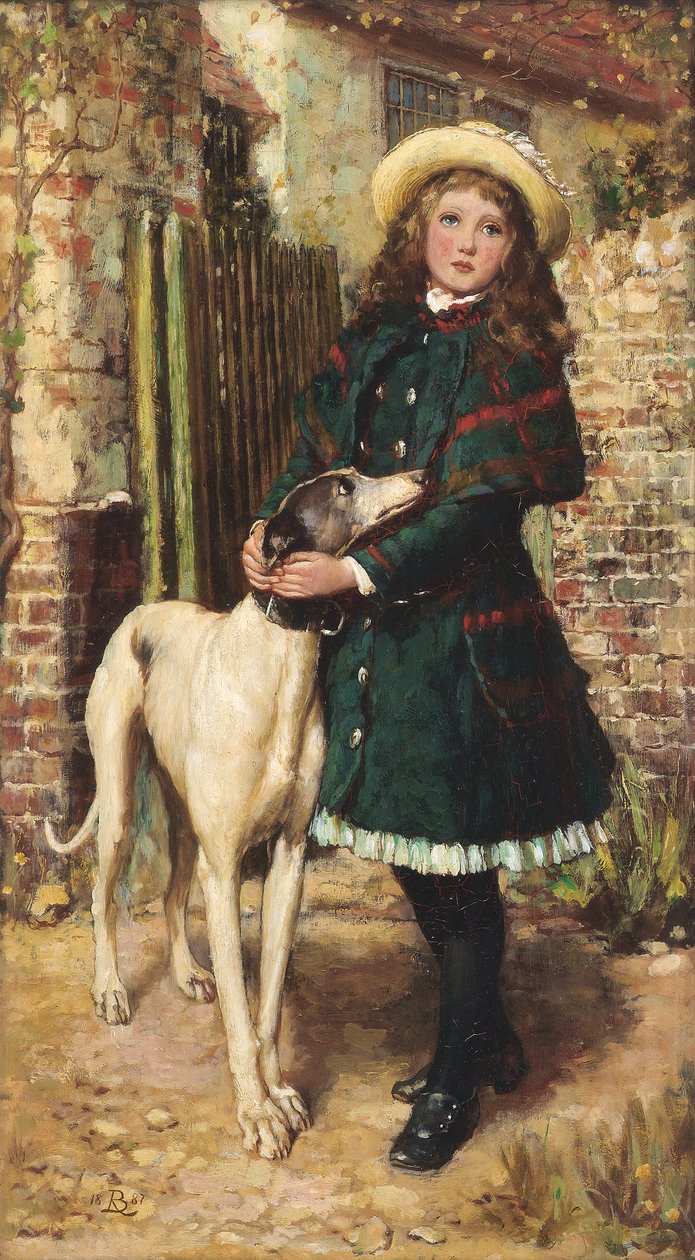 Ved hageporten, 1887 av Briton Riviere