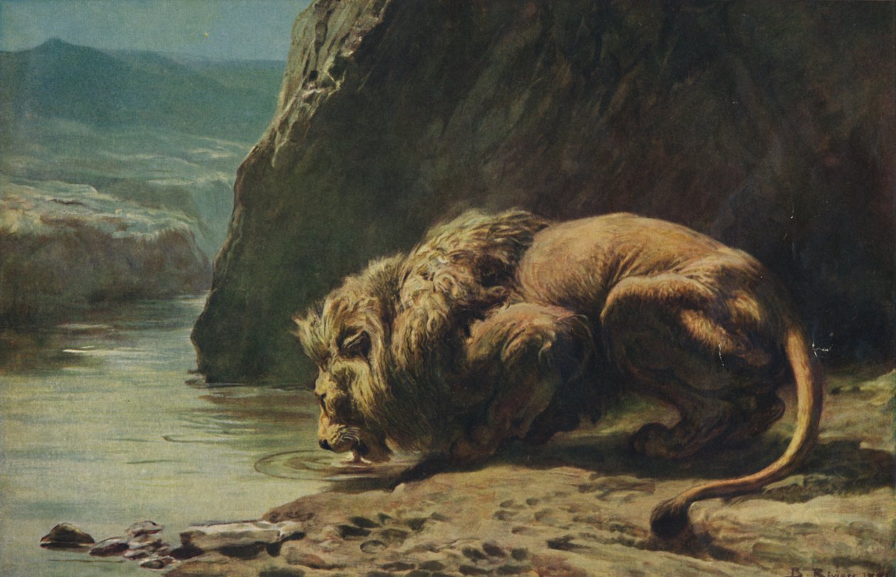 Kongen drikker, 1881, 1922. av Briton Riviere