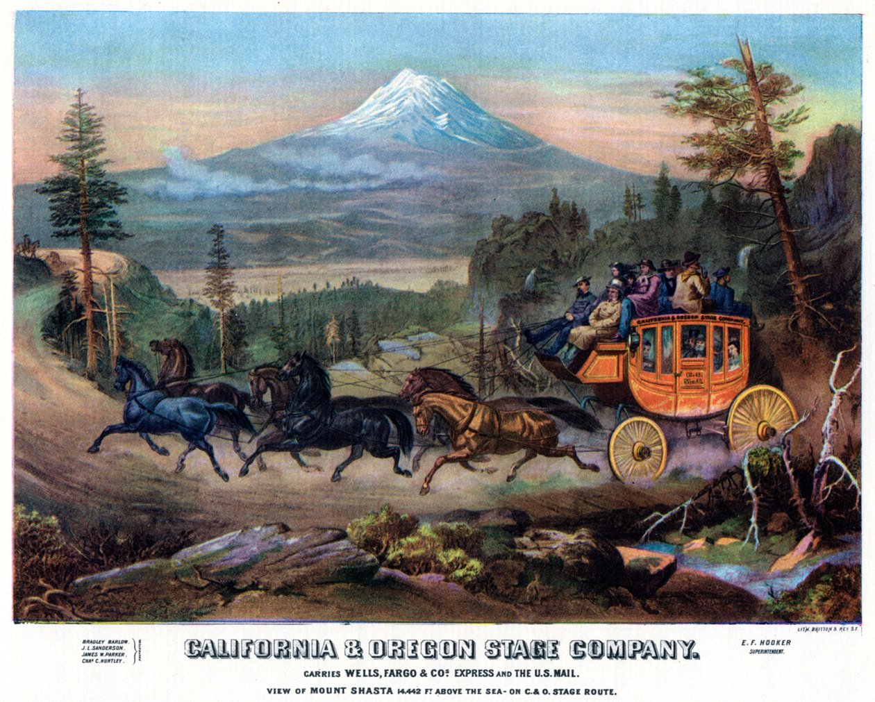 En diligensreise, USA, 1800-tallet 1937. av Britton and Rey