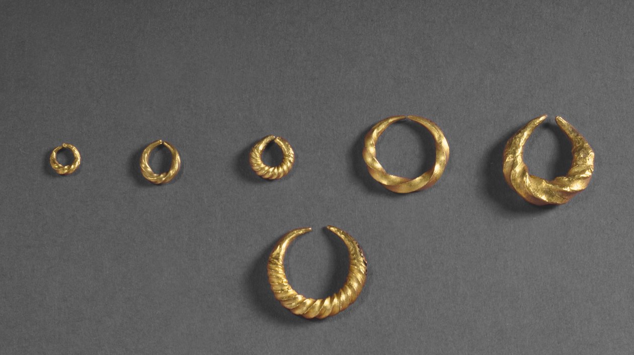 Smykker fra Fresn-la-Mere, Frankrike gull av Bronze Age