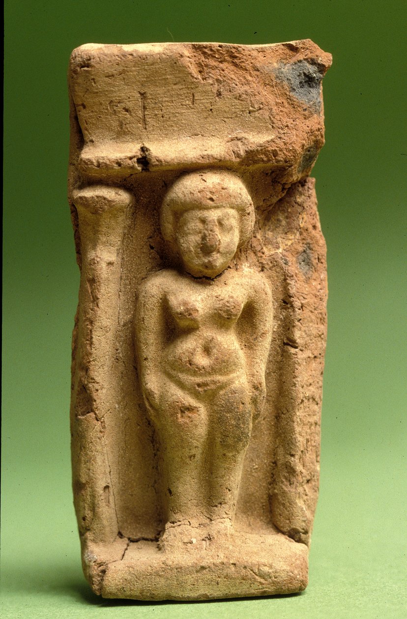 Figur av Asherah, kanaanittisk, 999–600 f.Kr. (leire) av Bronze Age