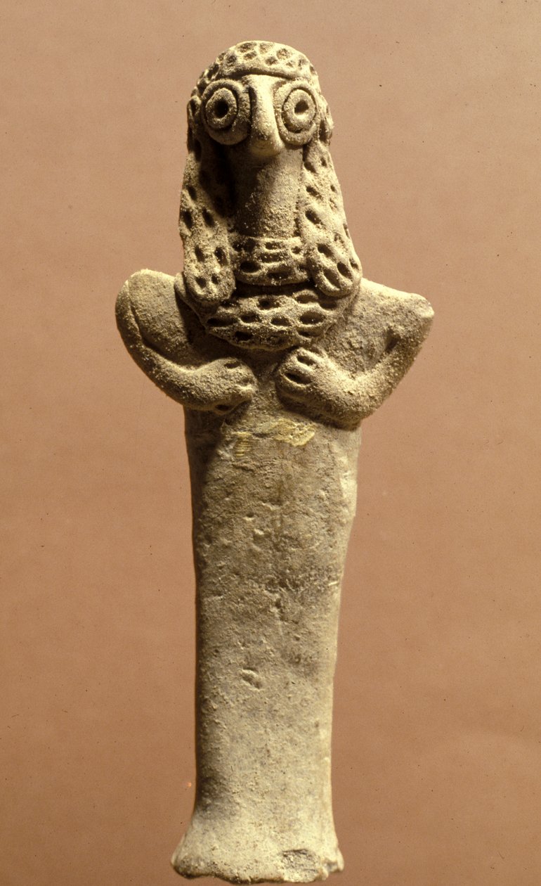 Figur av Asherah, kanaanittisk, 999–600 f.Kr. (leire) av Bronze Age