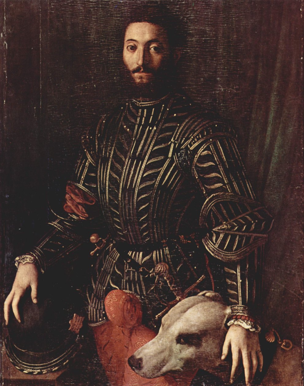 Porträt des Guidobaldo II della Rovere, Herzog von Urbino av Agnolo Bronzino