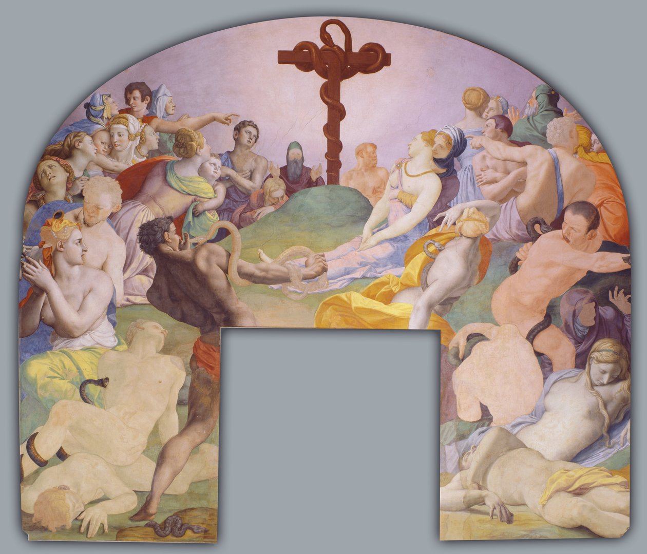 Tilbedelsen av bronseslangen av Agnolo Bronzino