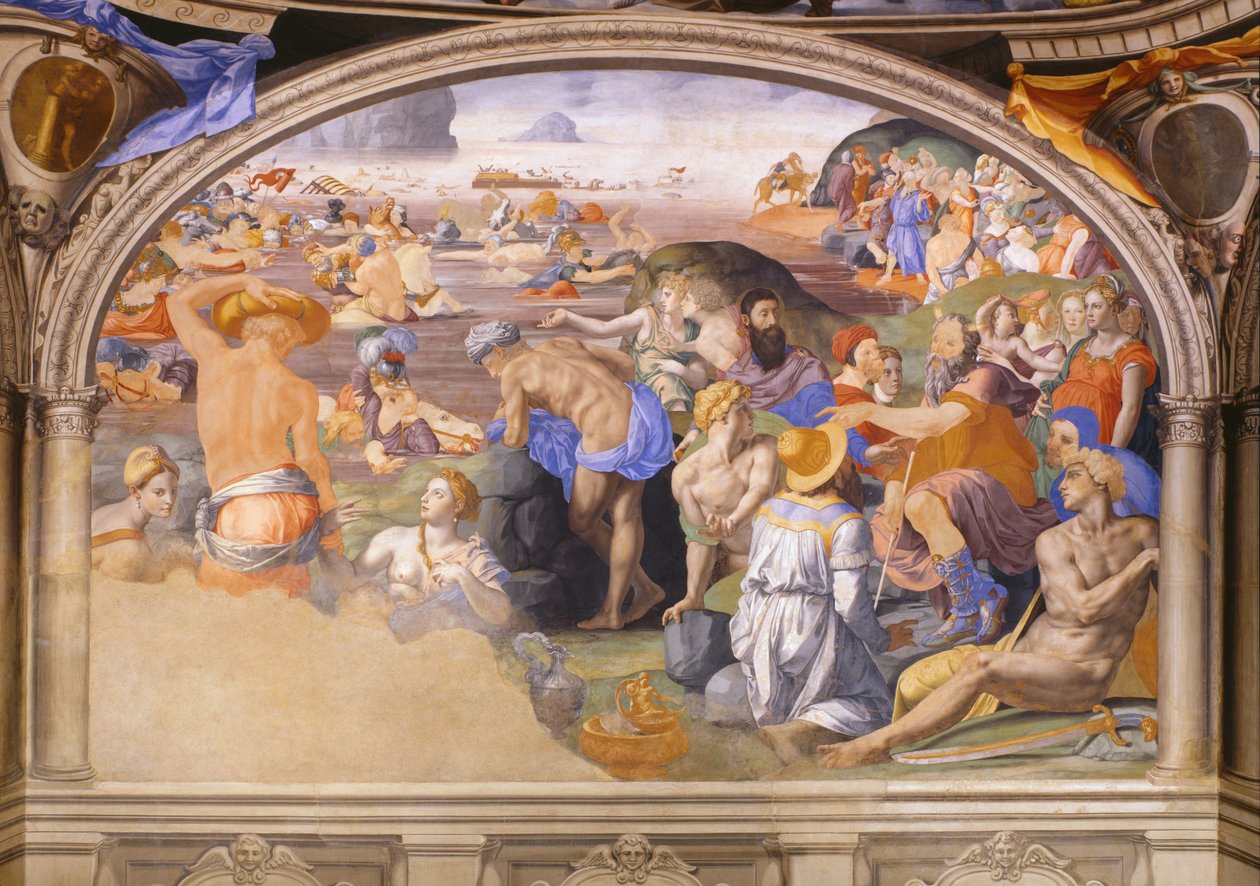 Krysset av Rødehavet av Bronzino