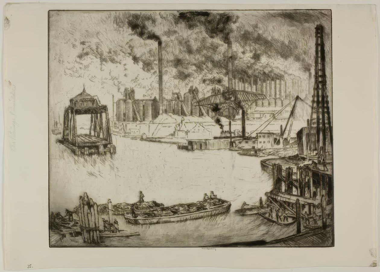 Chicago - Brobyggere av Bror Julius Olsson Nordfeldt