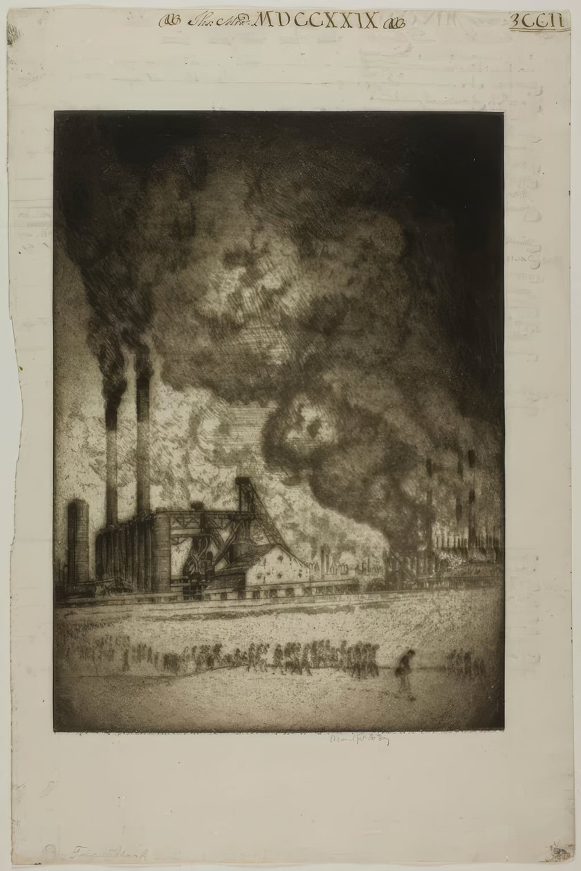 Chicago - Five O#39;Clock - 92nd St av Bror Julius Olsson Nordfeldt