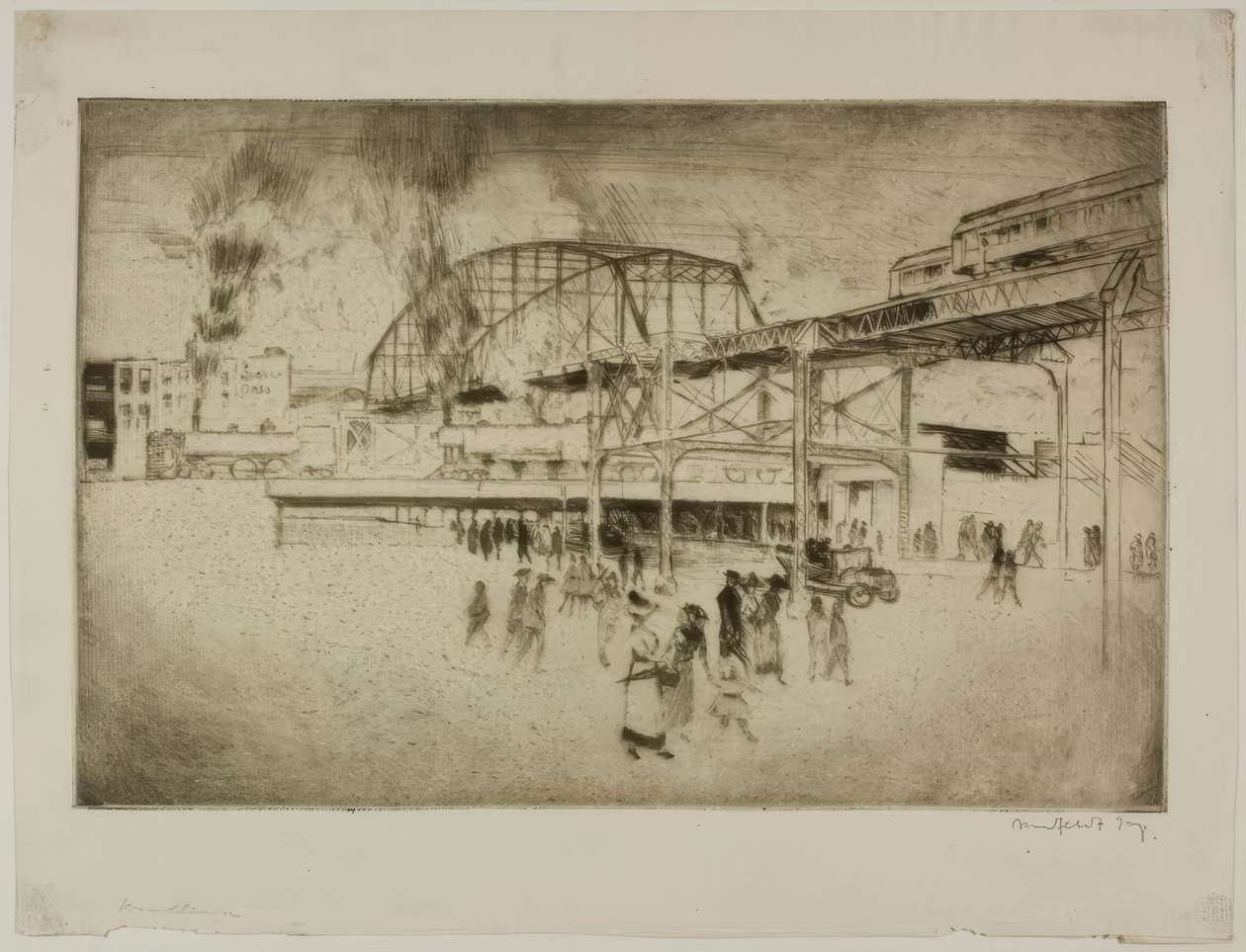 Chicago – Woodlawn, 63rd St. og Jackson Park av Bror Julius Olsson Nordfeldt