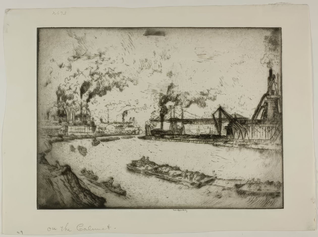 På Calumet av Bror Julius Olsson Nordfeldt