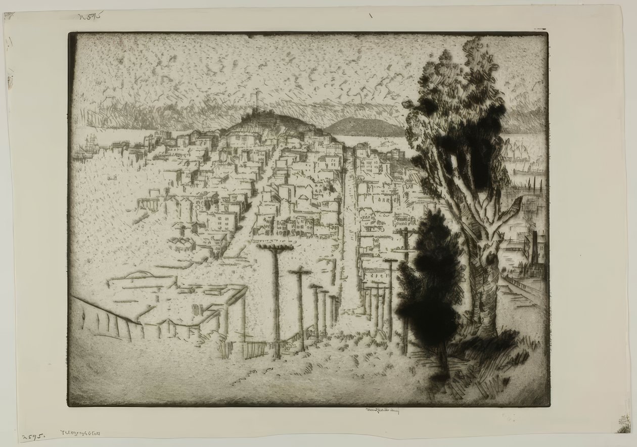 Telegrafhøyden av Bror Julius Olsson Nordfeldt