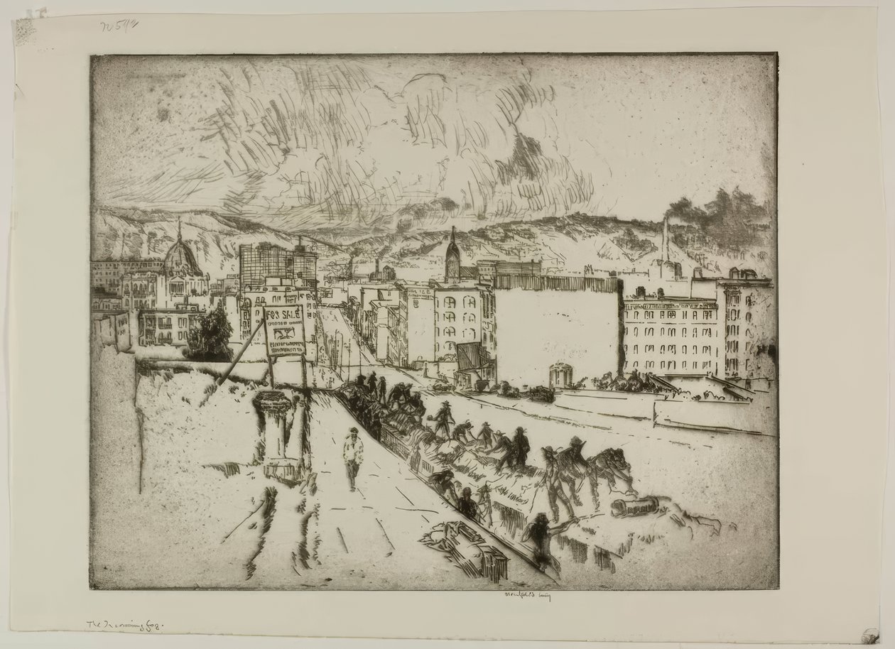 Den innkommende tåken av Bror Julius Olsson Nordfeldt