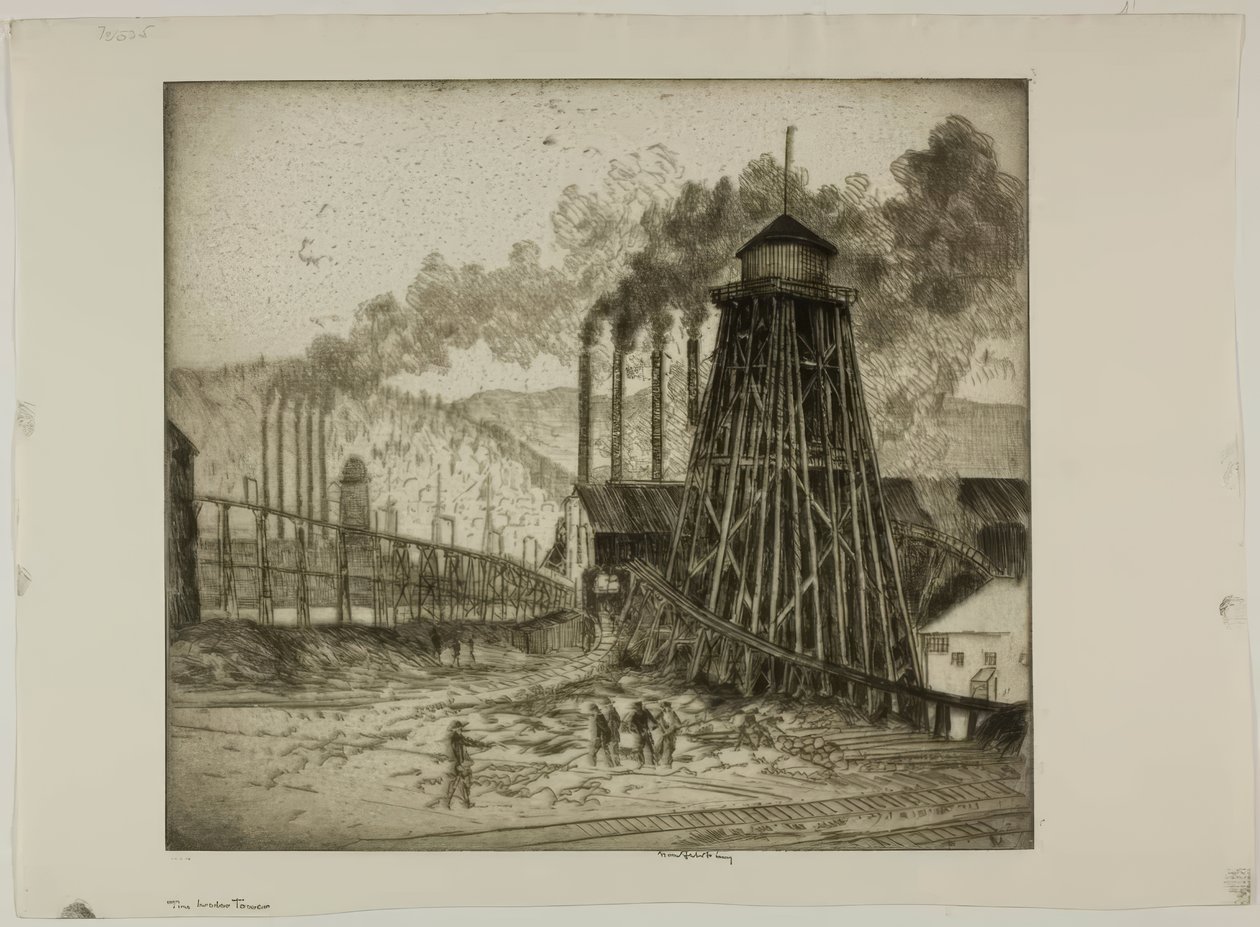 Vanntårnet av Bror Julius Olsson Nordfeldt