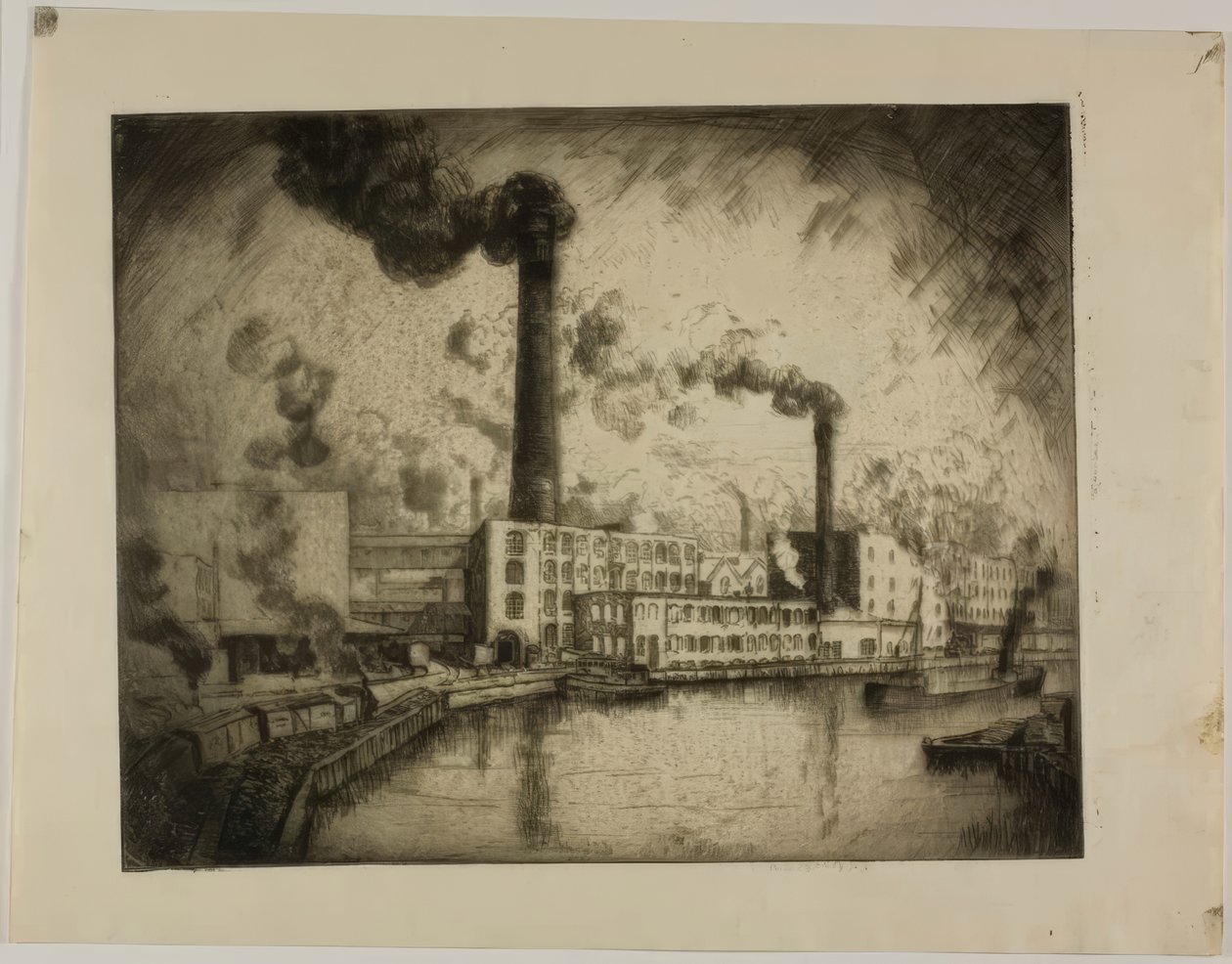 Uten tittel (South Deering - Venstre bredd) av Bror Julius Olsson Nordfeldt