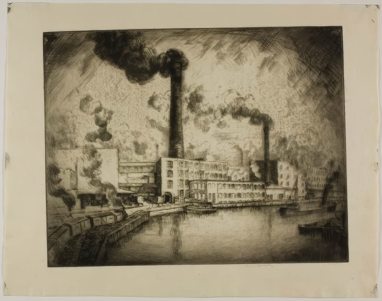 Uten tittel (South Deering - Venstre bredd) av Bror Julius Olsson Nordfeldt