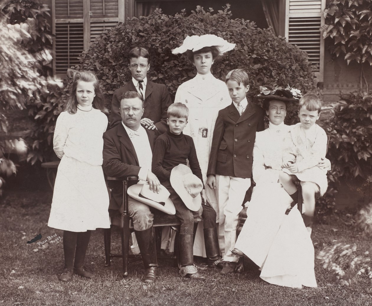 President Theodore Roosevelt, hans kone Edith og familie av Brothers Pach
