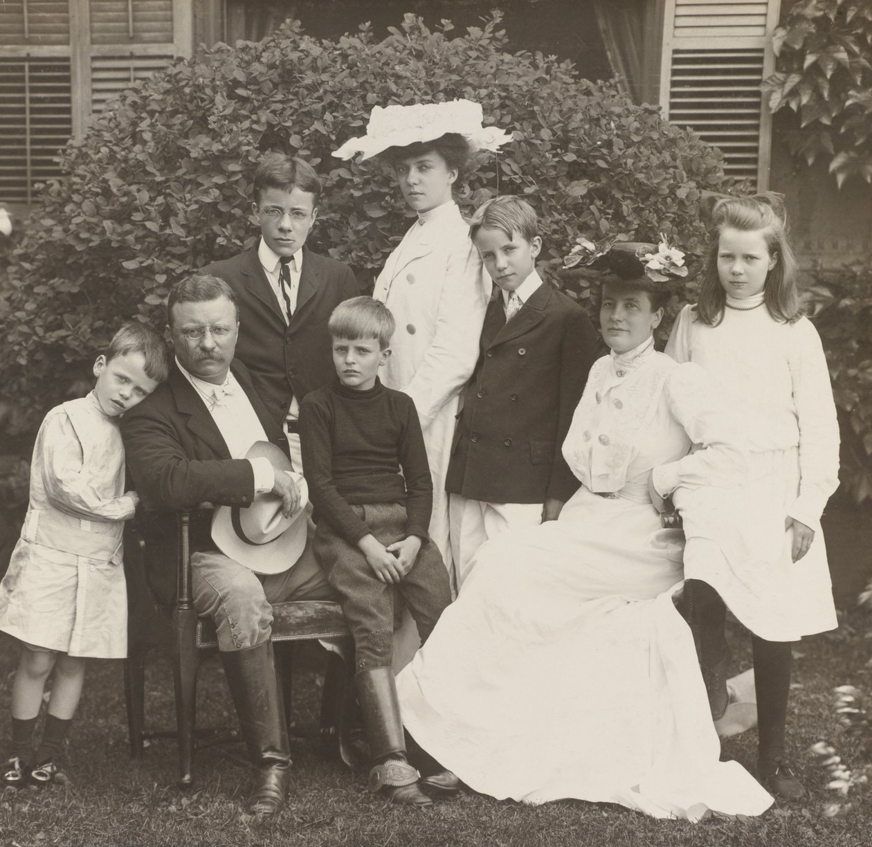 President Theodore Roosevelt, hans kone Edith og familie av Brothers Pach