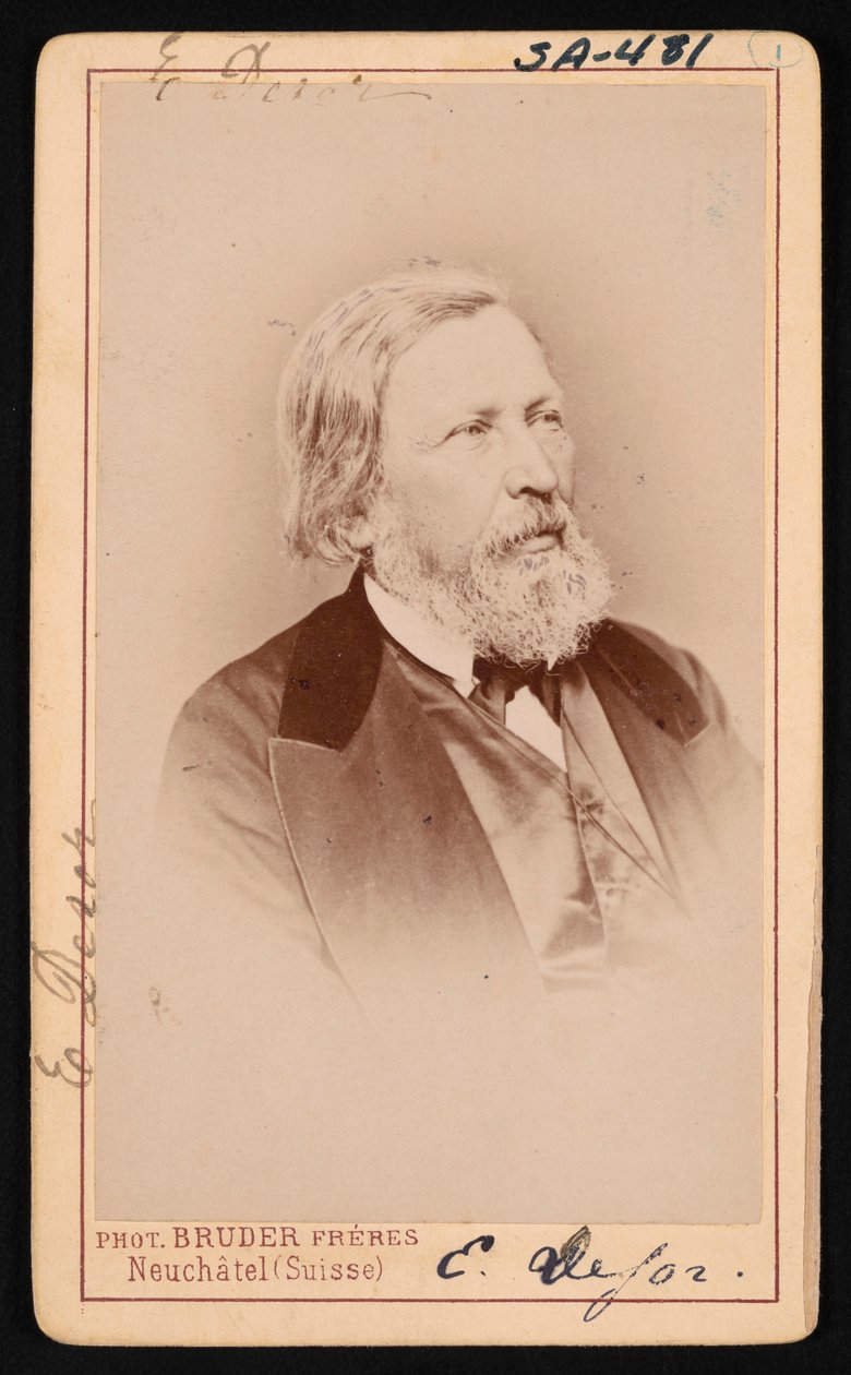 Portrett av Pierre Jean Edouard Desor 1811-1882, før 1882. av Bruder Freres
