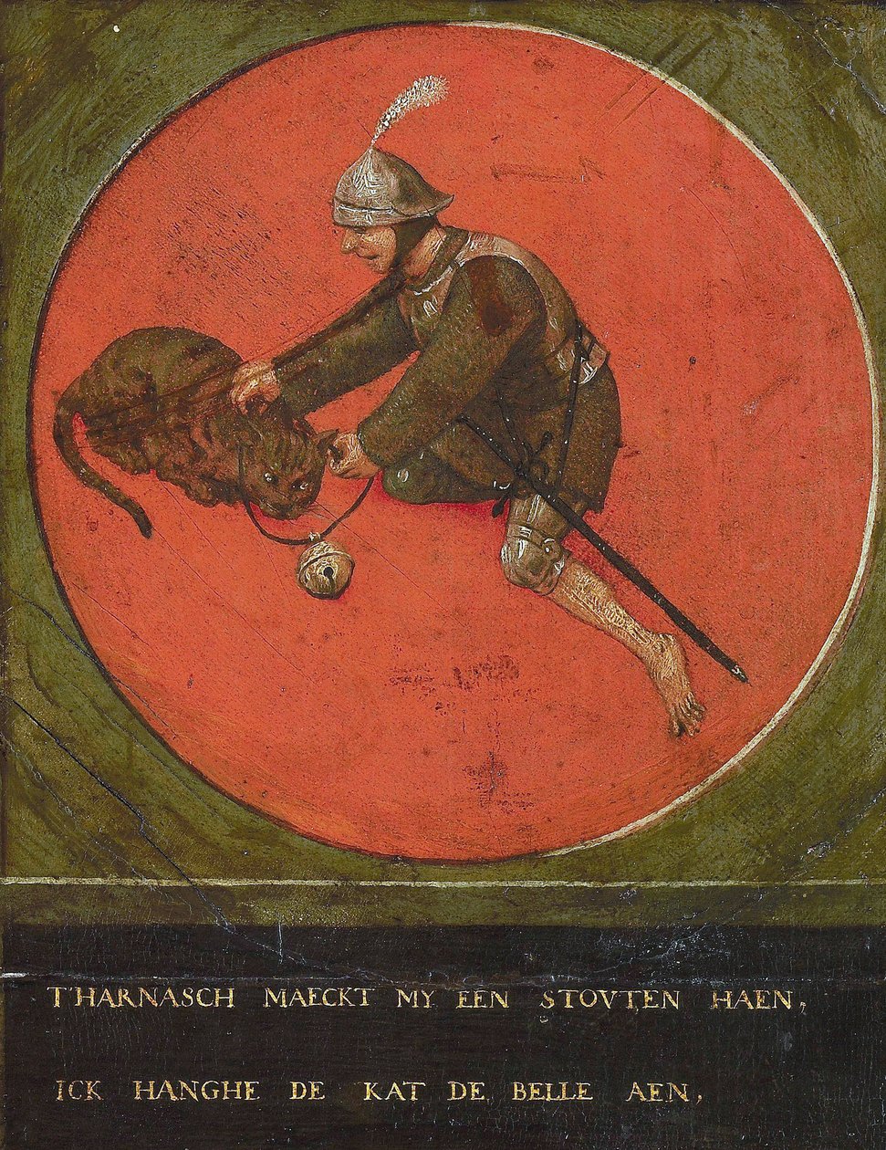 Gi meg en rustning og jeg blir modig nok til å ringe til katten, 1558. av Bruegel