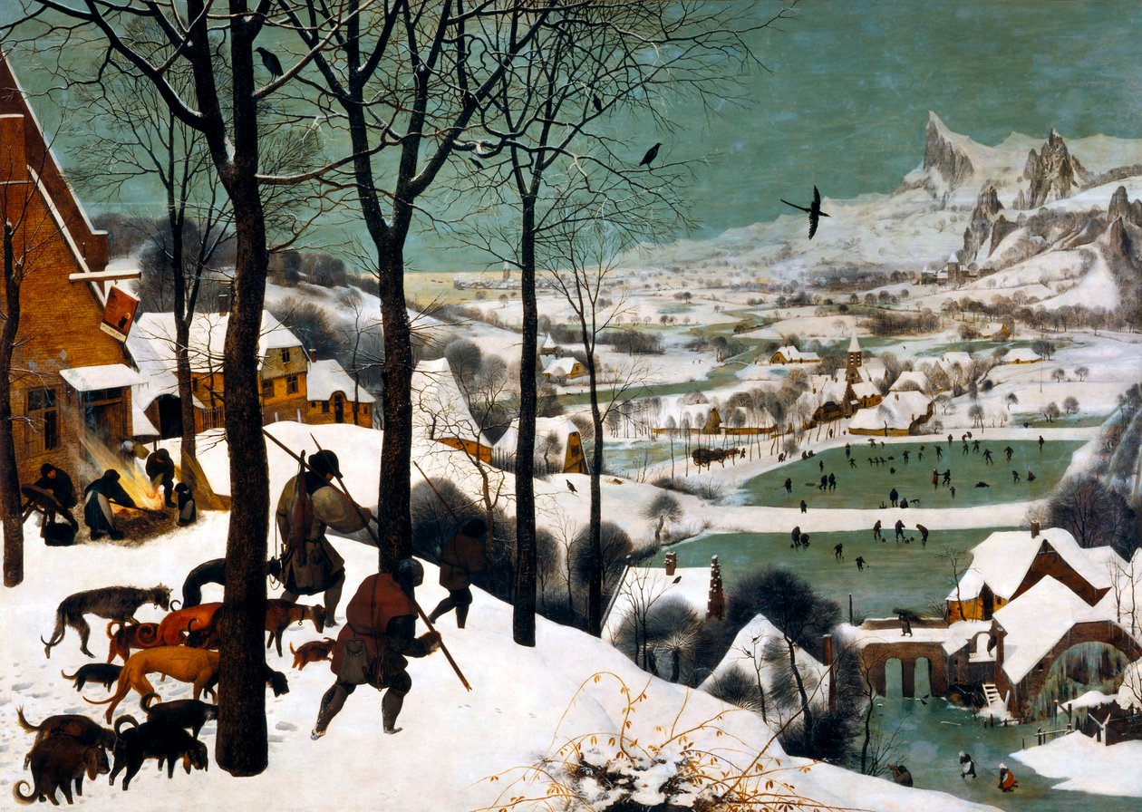Jegere i snøvinteren, 1565 av Bruegel