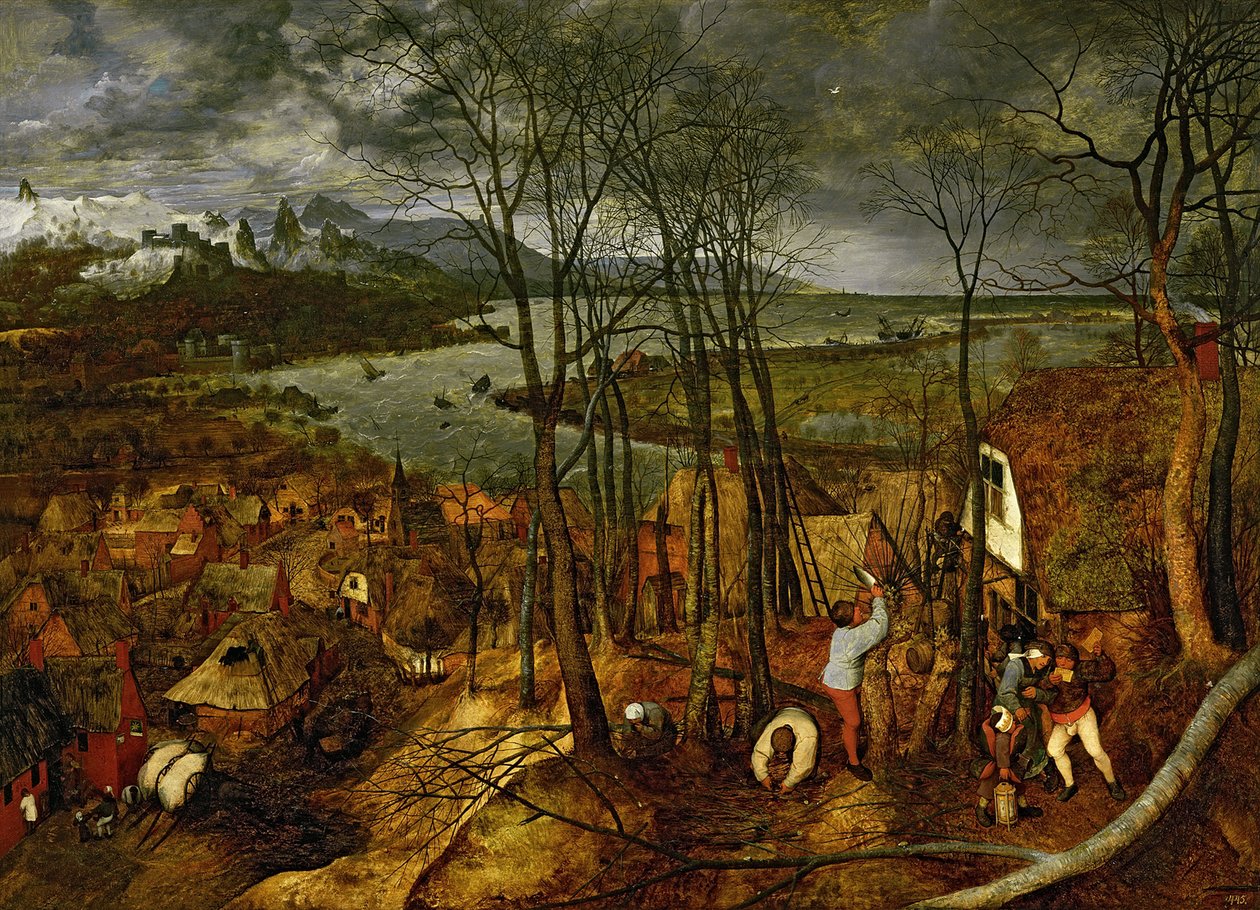 Den dystre dagen tidlig på våren, 1565 av Bruegel