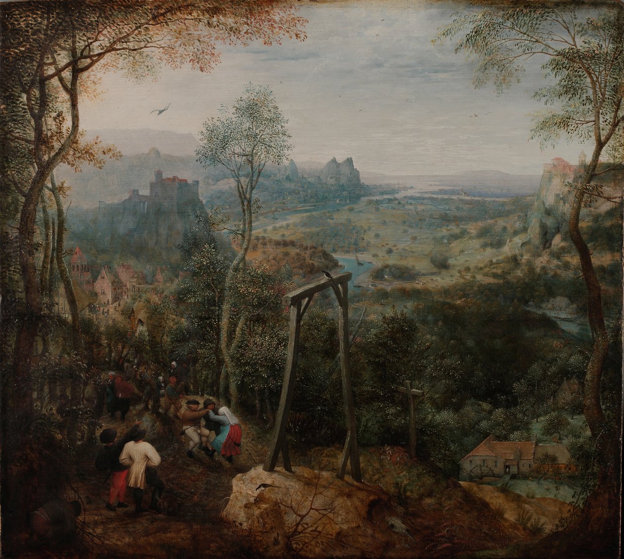 Magpie på galgen av Bruegel