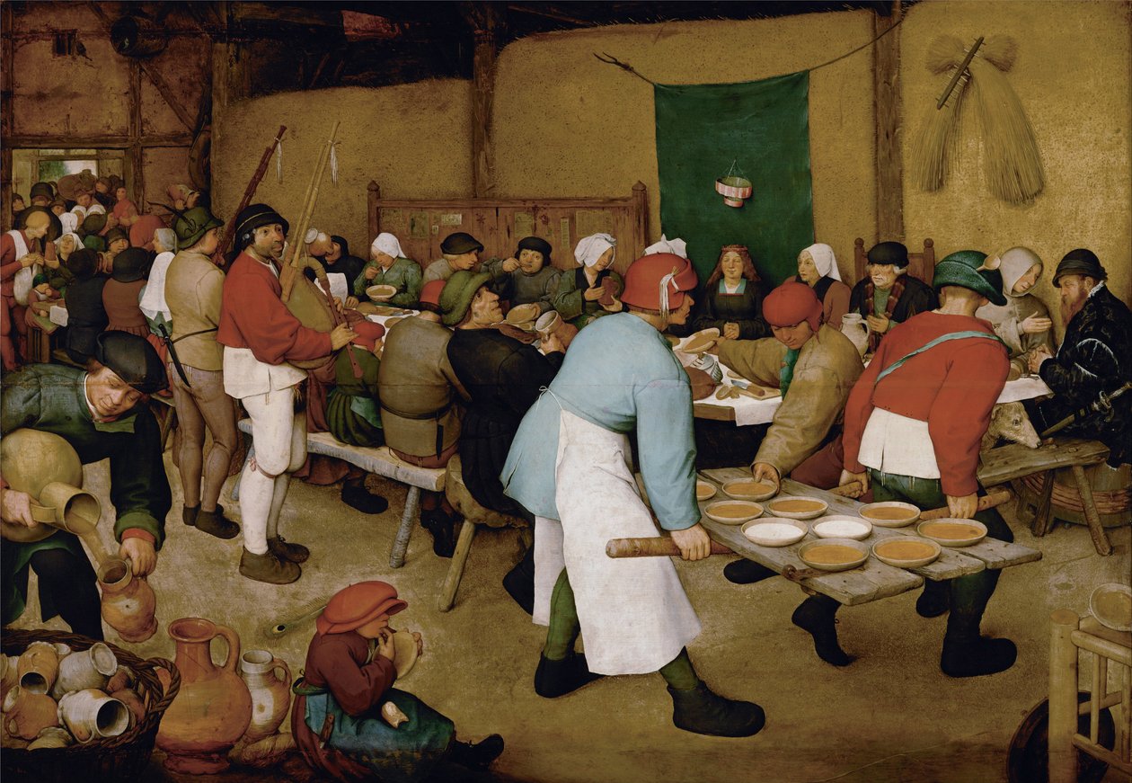 Bondebryllupet, ca 1568 av Bruegel