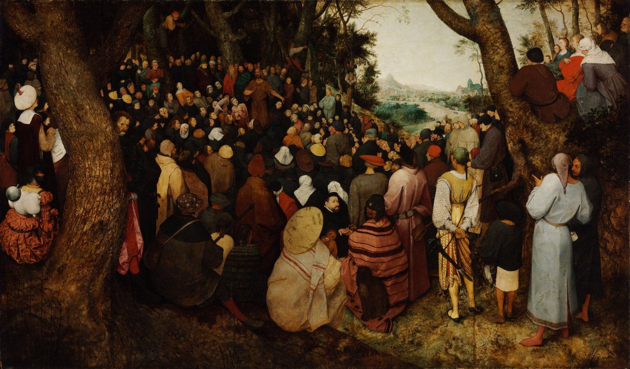 Prekenen til døperen Johannes av Bruegel