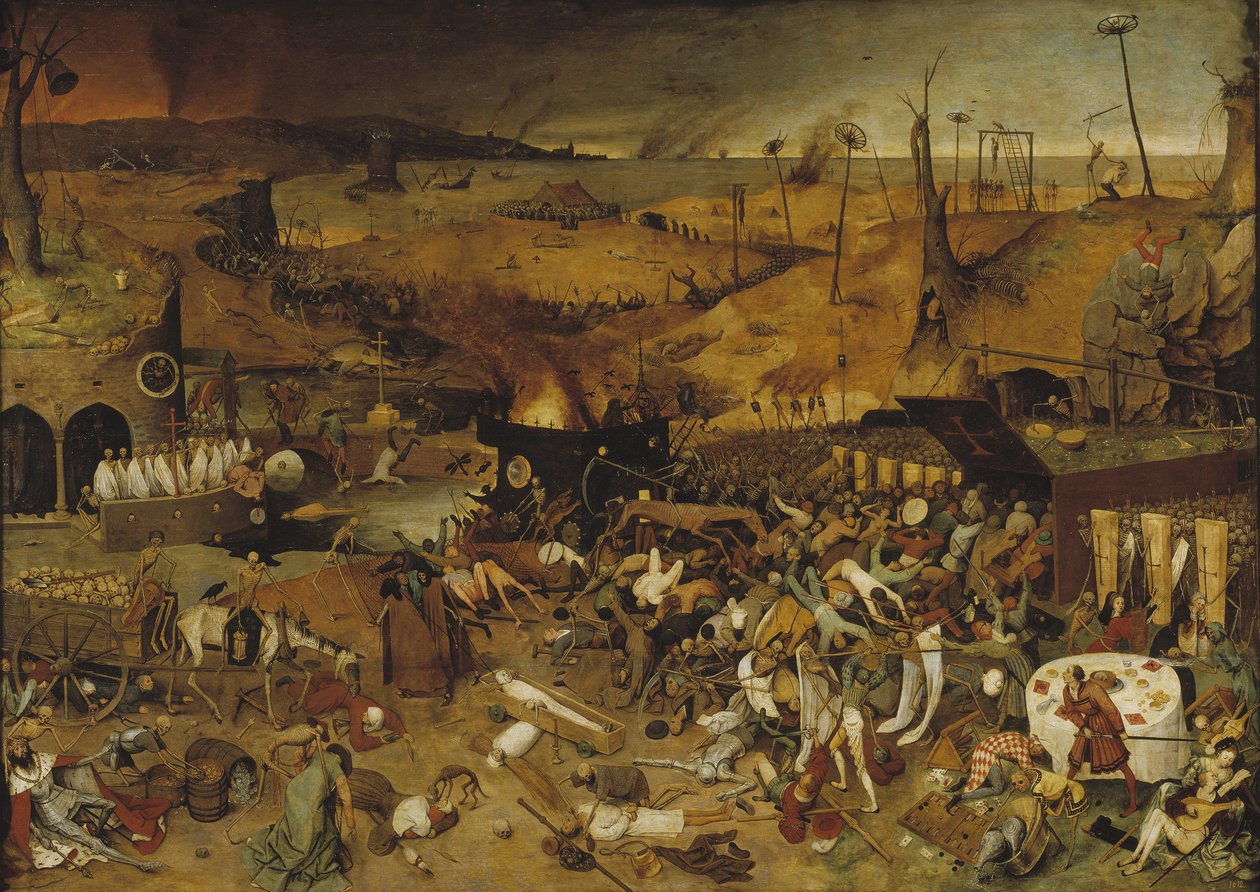 Dødens triumf, ca 1562-1563 av Bruegel
