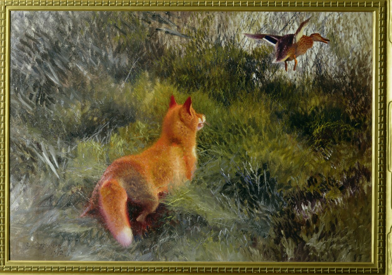 Eluding the Fox, 1912 av Bruno Andreas Liljefors