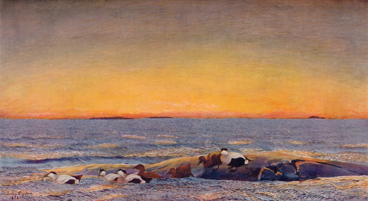 Soloppgang, 1896 av Bruno Andreas Liljefors