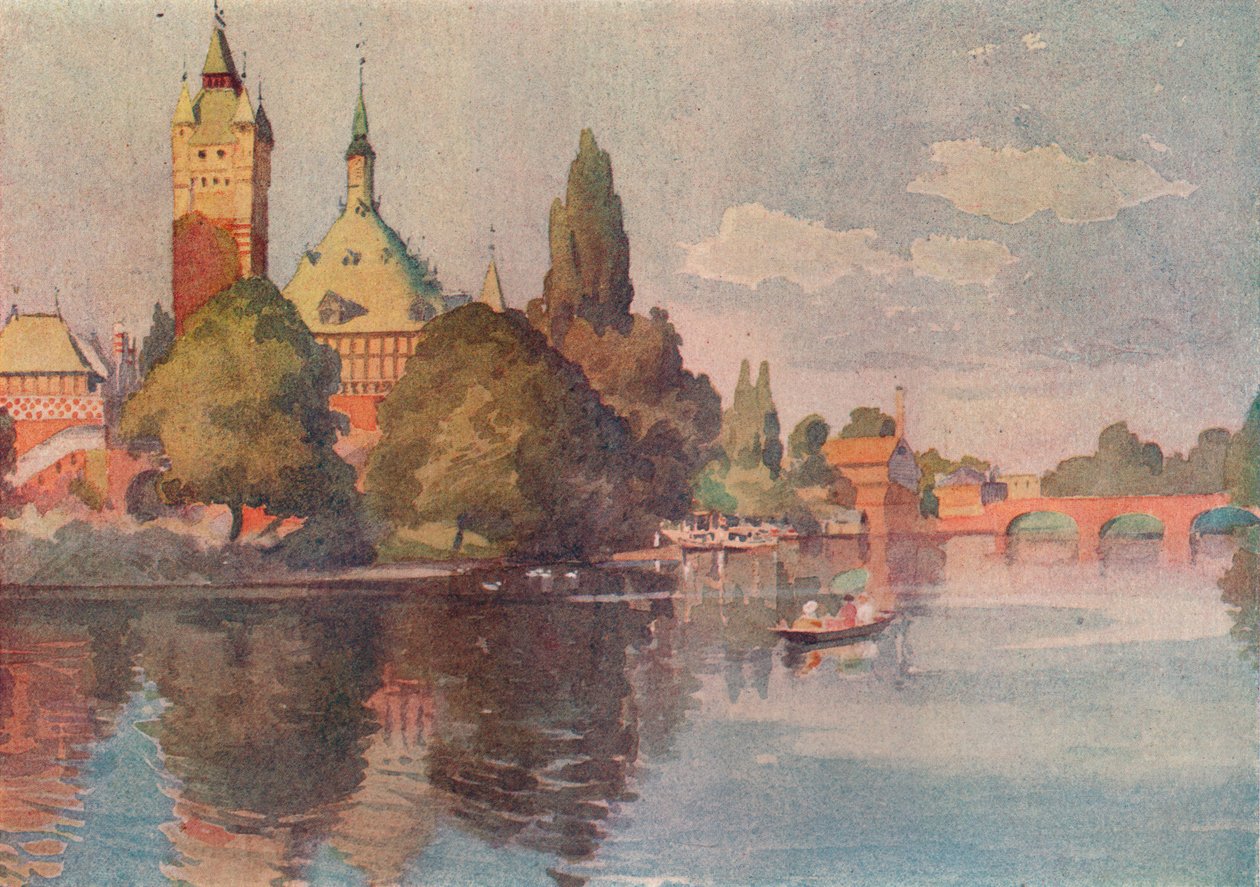 Shakespeare Memorial Theatre, Stratford On Avon, c1905 av Buddig Anwylini Pughe