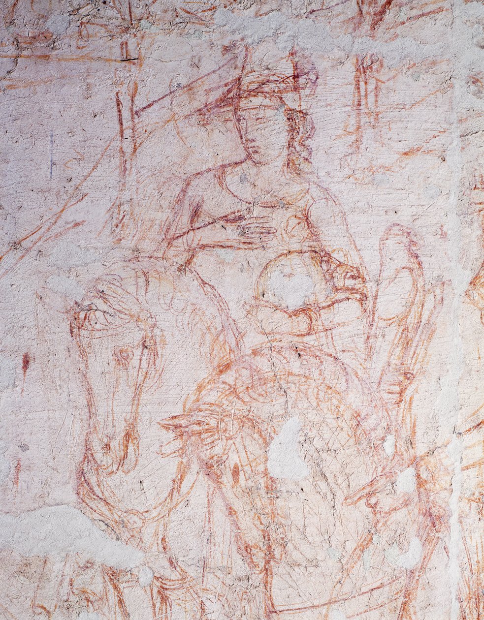 Triumph of Death, av Buonamico di Cristofano kjent som Buffalmacco (aktiv begynnelsen av 1300-tallet), sinopia. av Buonamico Buffalmacco