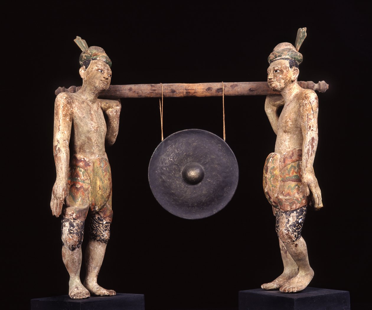 Gong, slutten av 1800-tallet (tre og metall) av Burmese School