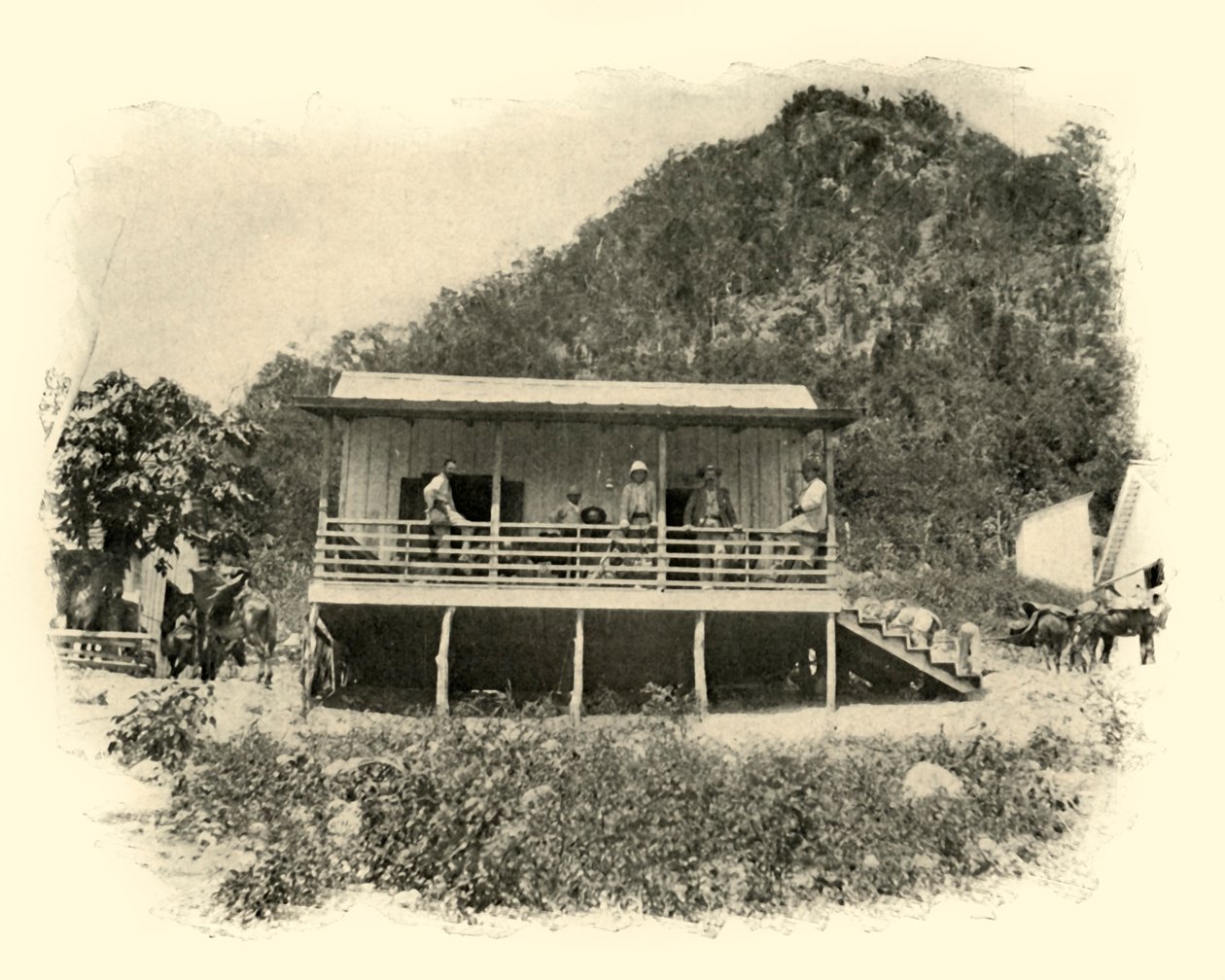 Journal hovedkvarter, Daiquiri, spansk-amerikansk krig, juni 1898, 1899. av Burr McIntosh