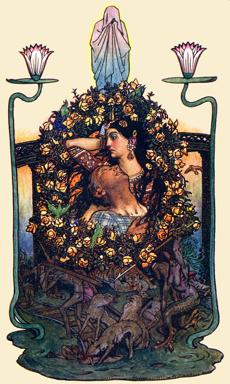 "Hagen ved broen" av Byam Shaw
