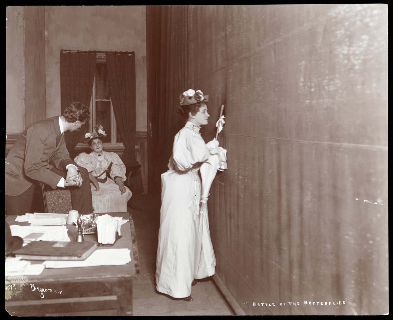 Backstage på Irving Palace Theatre, New York, under en forestilling av 