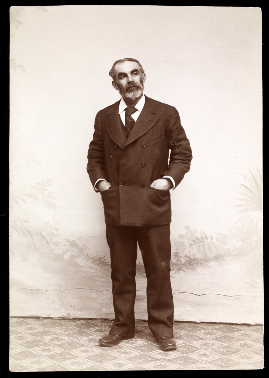 Arbeiderleder John Burns, 1893-4 (sølv gelatintrykk) av Byron Company