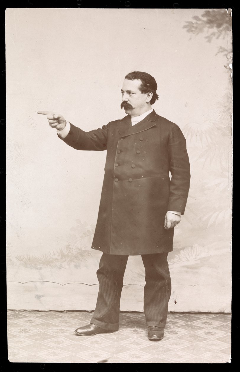 Arbeiderleder Samuel Gompers, 1893-4 (sølv gelatintrykk) av Byron Company