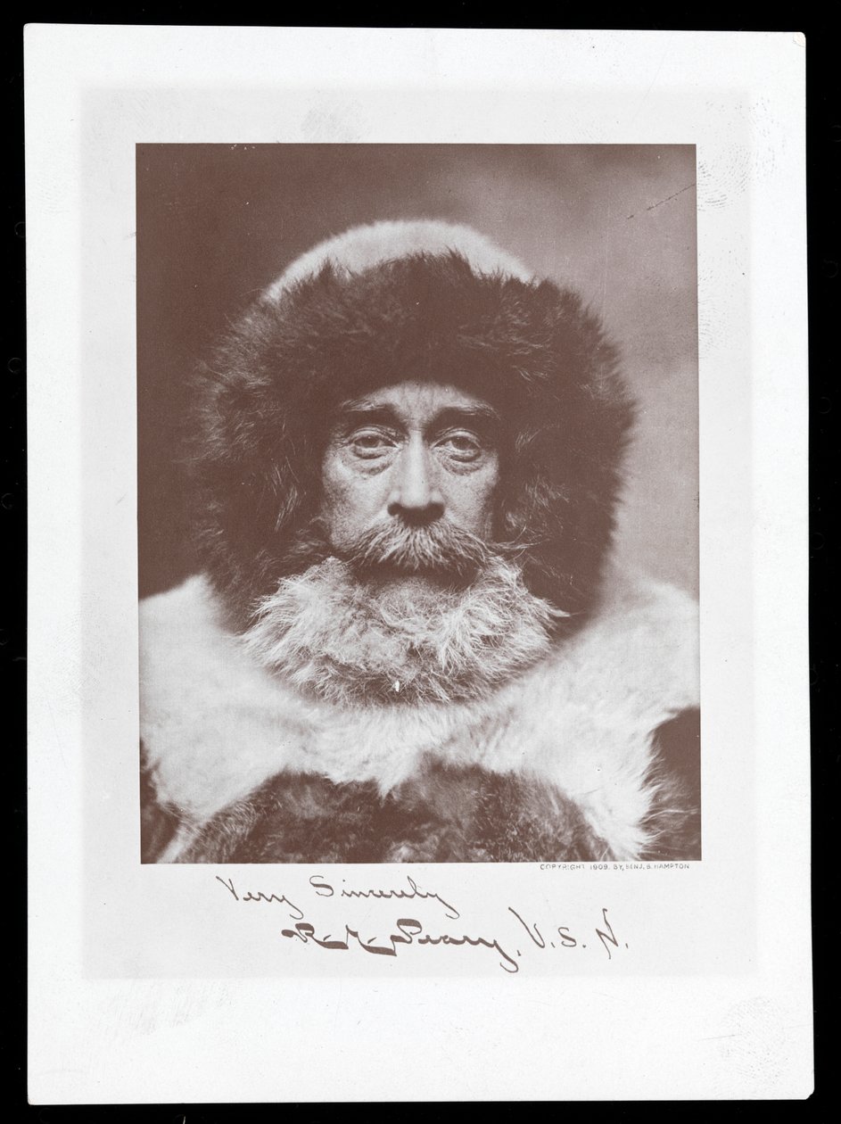 Robert Peary, 1909 (sølv gelatintrykk) av Byron Company