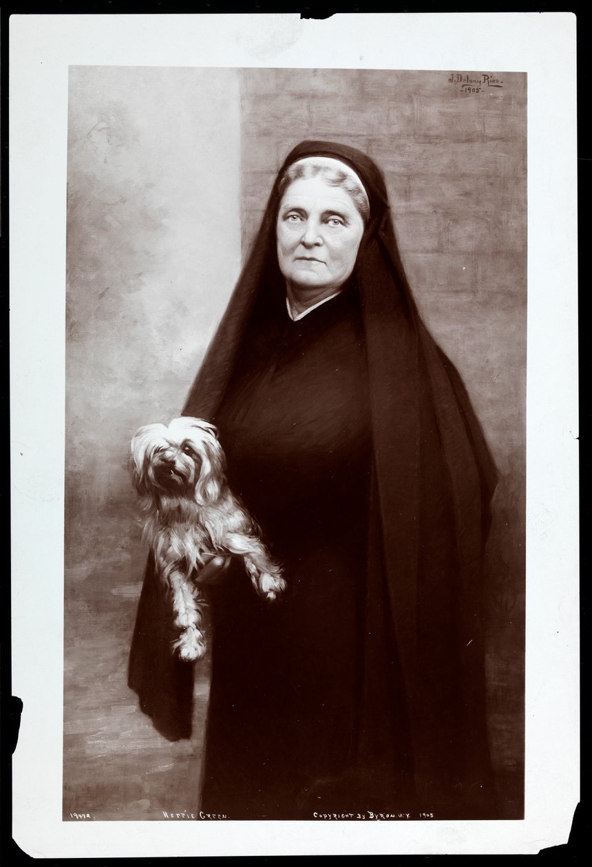 Hettie Green, 1905 (sølv gelatintrykk) av Byron Company