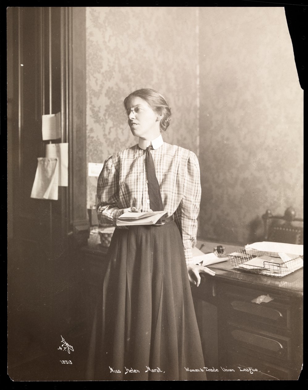 Frøken Helen Marot, 1904 (sølv gelatintrykk) av Byron Company