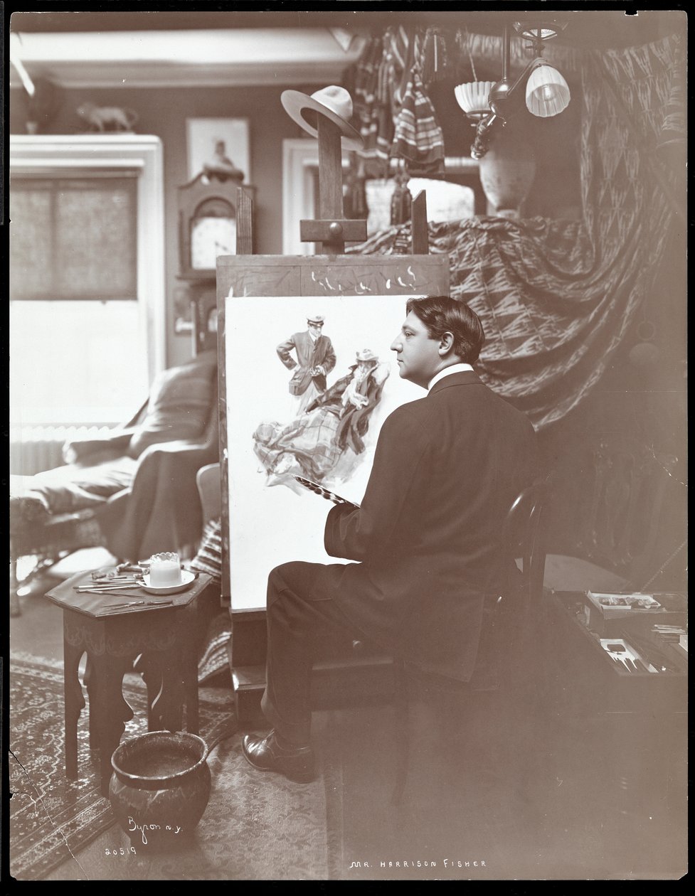 Mr. Harrison Fisher, 1905 (sølv gelatintrykk) av Byron Company