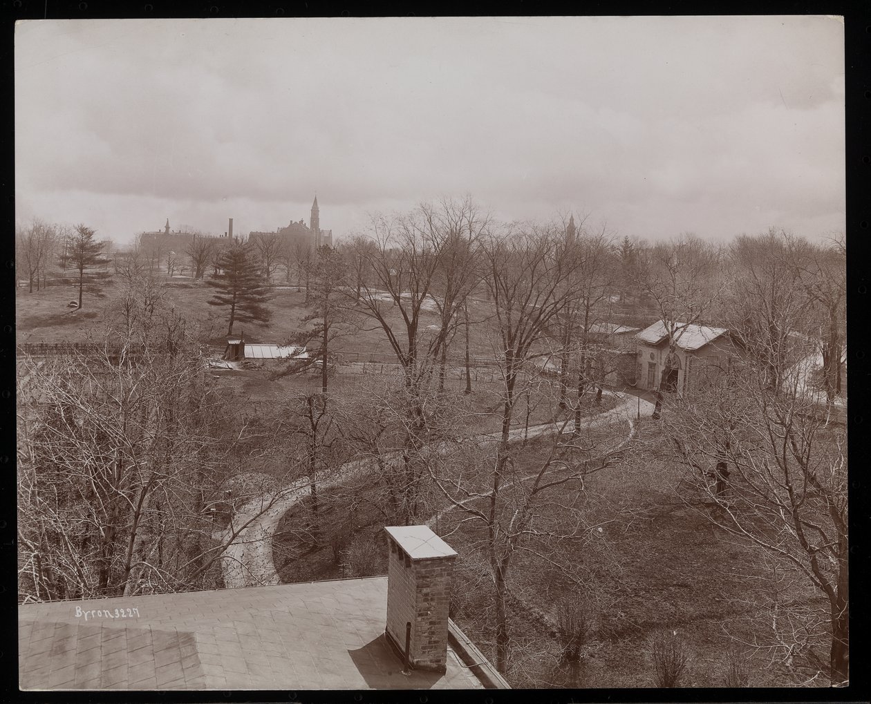 En del av Erlich-godset på Hudson, New York, 1896-98 (sølv gelatintrykk) av Byron Company
